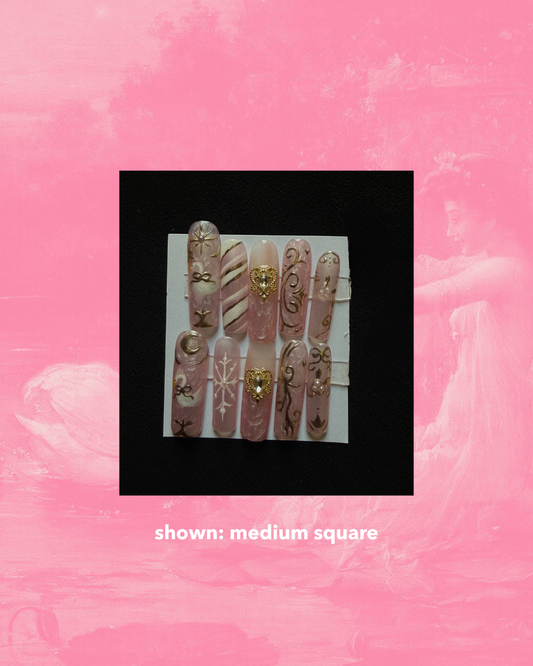 'Swan Lake Season' Spelled Press-On Nails for Princess Treatment