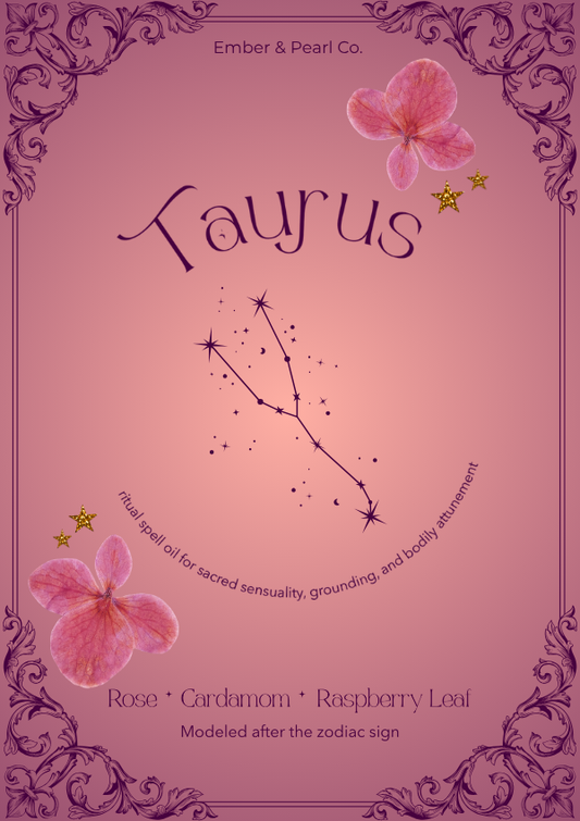'Taurus' Sacred Sensuality Zodiac Spell Oil