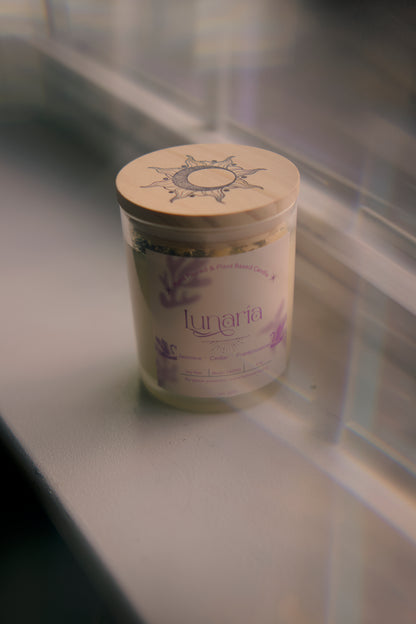 'Lunaría' Scented Spell Candle for Peace