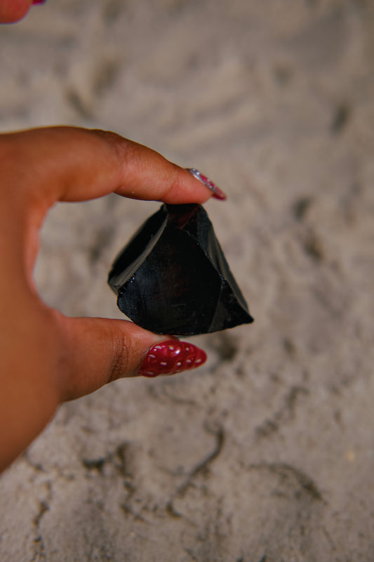 Raw Black Obsidian Crystal