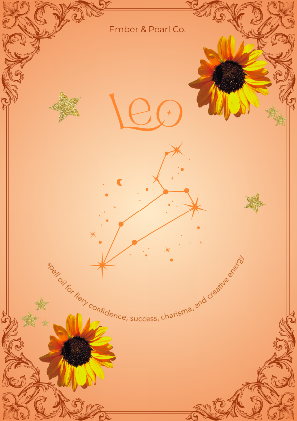 'Leo' Energetic Charisma Zodiac Spell Oil